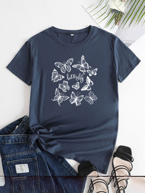 Women's Butterfly Short Sleeve T-Shirt