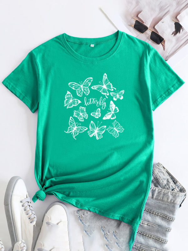 Women's Butterfly Short Sleeve T-Shirt