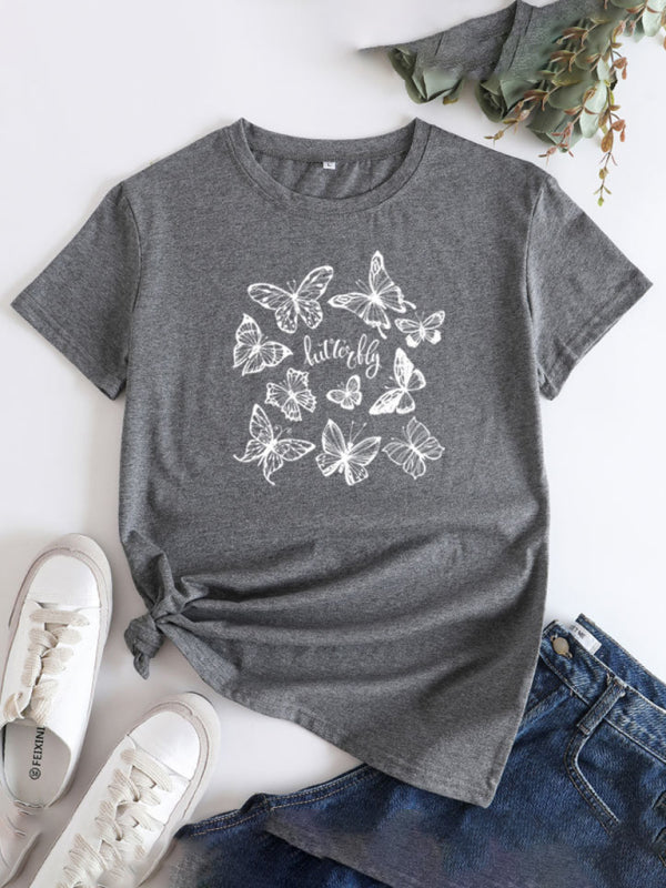 Women's Butterfly Short Sleeve T-Shirt