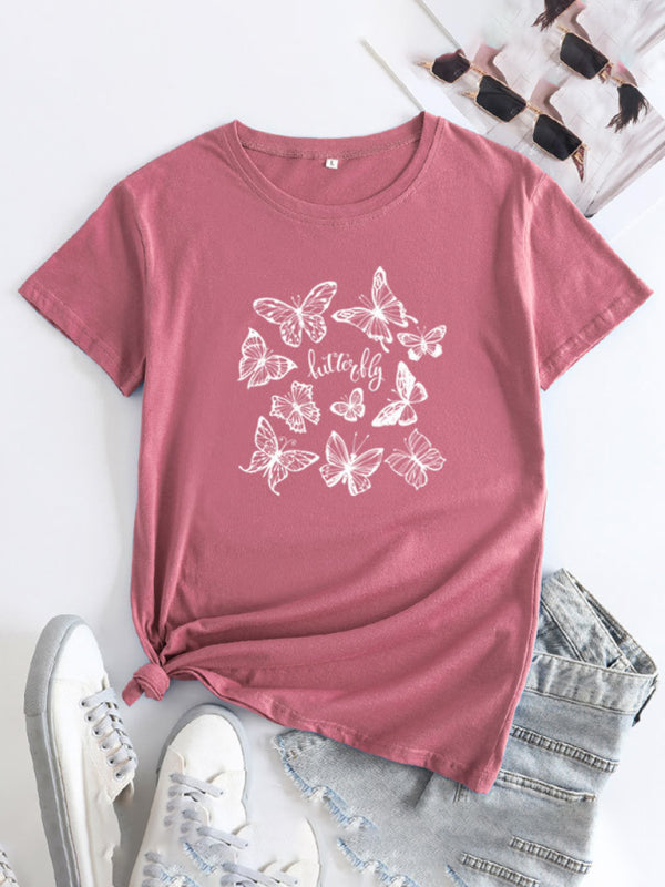 Women's Butterfly Short Sleeve T-Shirt