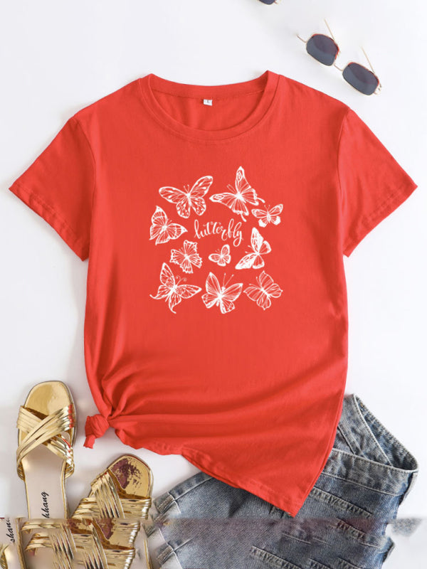 Women's Butterfly Short Sleeve T-Shirt