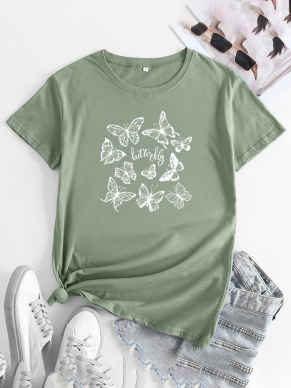 Women's Butterfly Short Sleeve T-Shirt