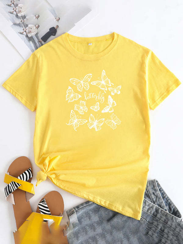 Women's Butterfly Short Sleeve T-Shirt