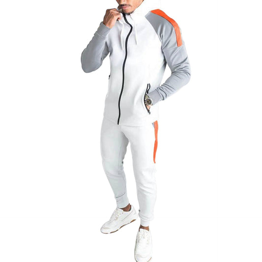 Color Block Zipper Pants Sets - Talk to the tee store