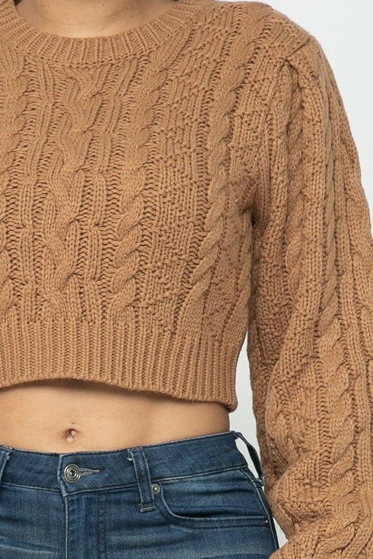 Crop Top Sweater - Talk to the tee store