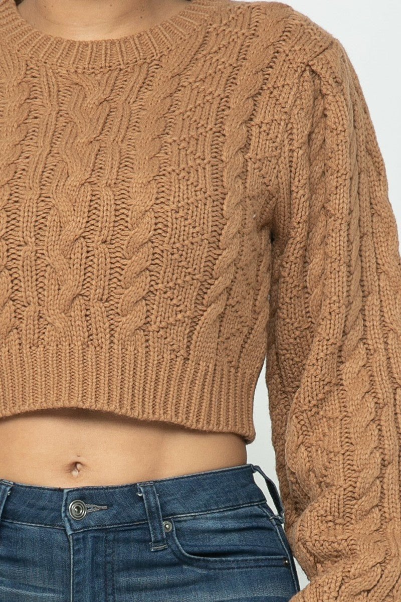 Crop Top Sweater - Talk to the tee store