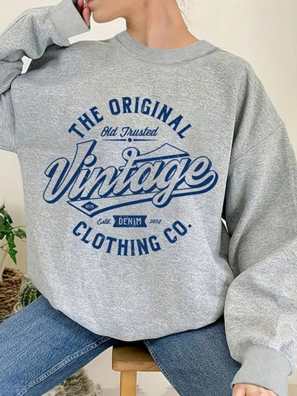 New Retro Long-sleeve Sweatshirt