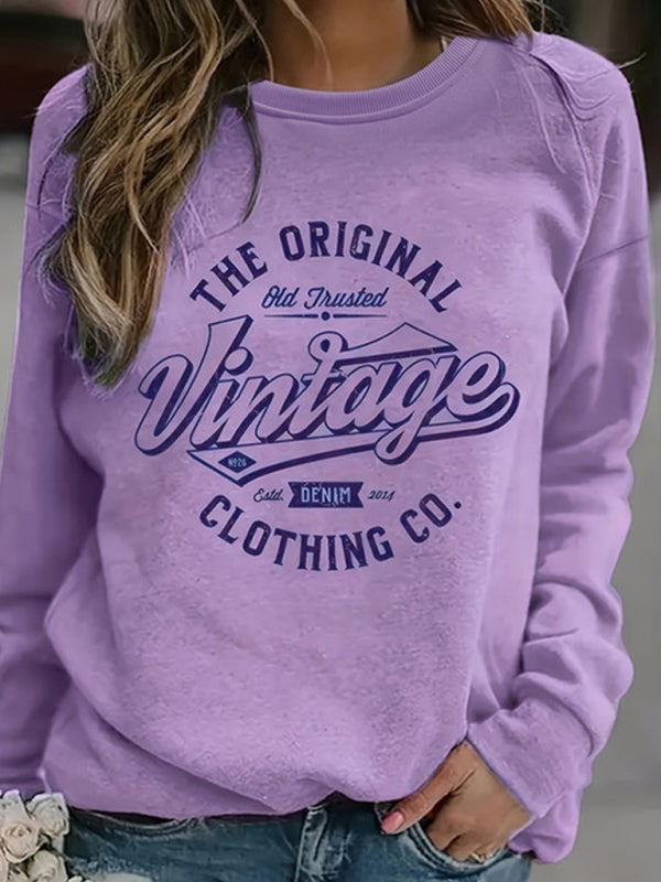 New Retro Long-sleeve Sweatshirt
