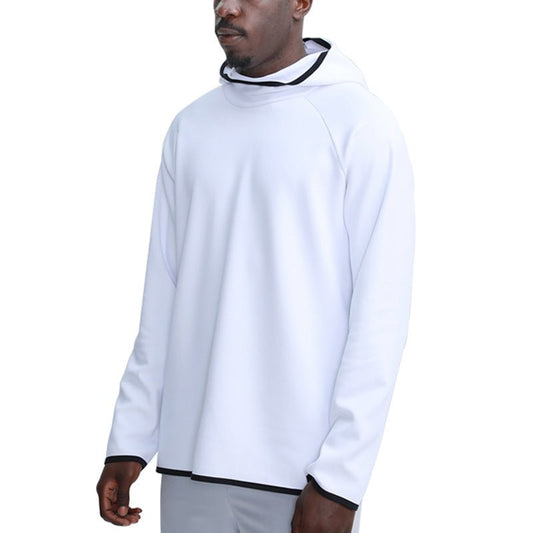 Long-Sleeved Solid Color Sports Hoodie - Talk to the tee store