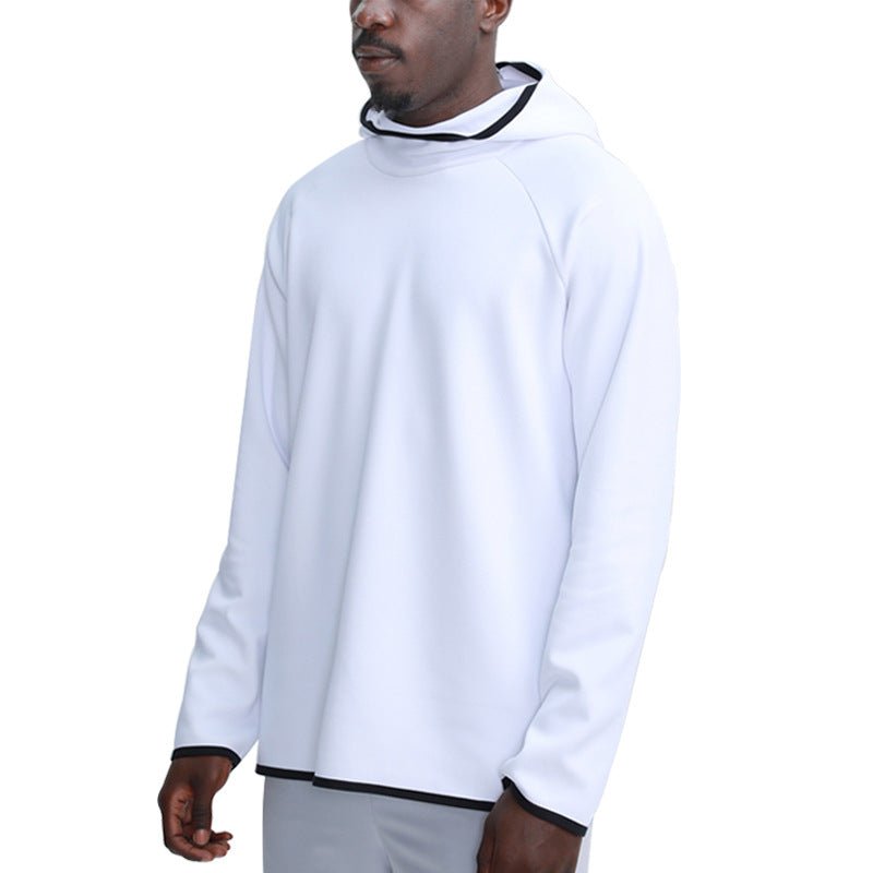 Long-Sleeved Solid Color Sports Hoodie - Talk to the tee store