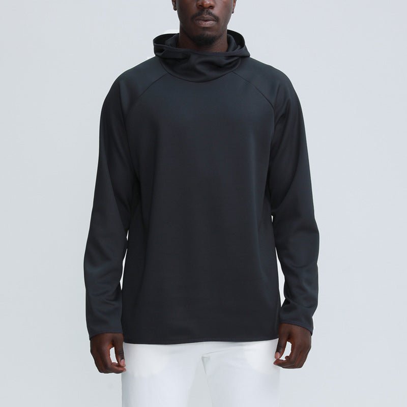 Long-Sleeved Solid Color Sports Hoodie - Talk to the tee store
