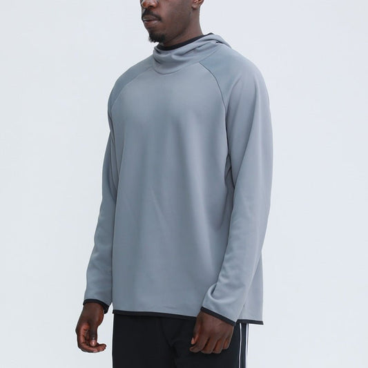 Long-Sleeved Solid Color Sports Hoodie - Talk to the tee store