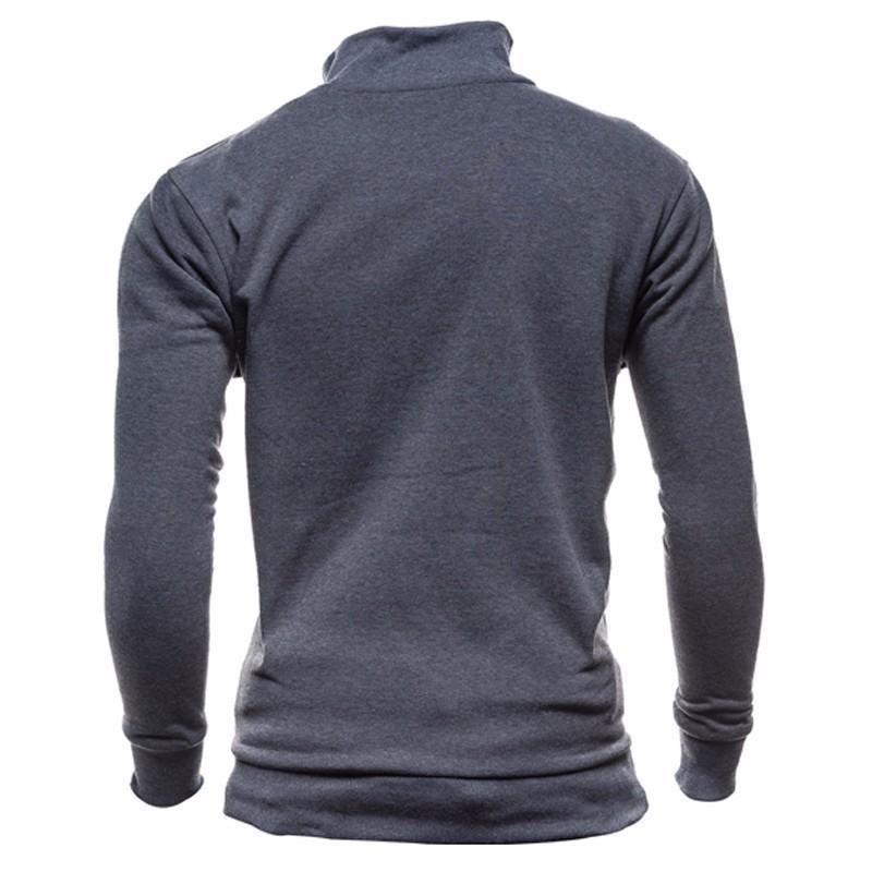 Men Turtleneck Zip Jacket - Talk to the tee store