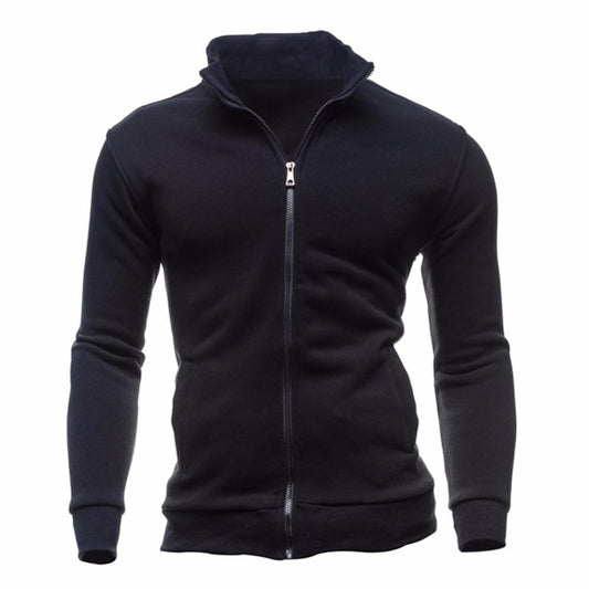 Men Turtleneck Zip Jacket - Talk to the tee store