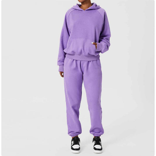 Winter Hooded Loose Sports Suit - Talk to the tee store
