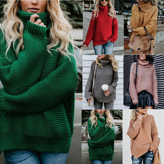 Women Turtleneck Sweater - Talk to the tee store
