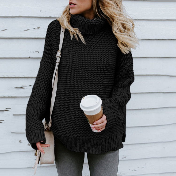 Women Turtleneck Sweater - Talk to the tee store