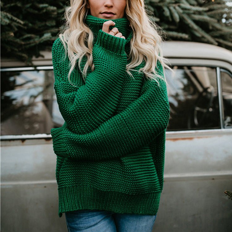Women Turtleneck Sweater - Talk to the tee store
